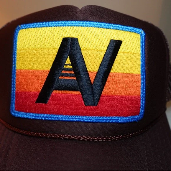 Aviator Nation - Logo Rainbow Vintage Brown Trucker Hat - Picture 5 of 8